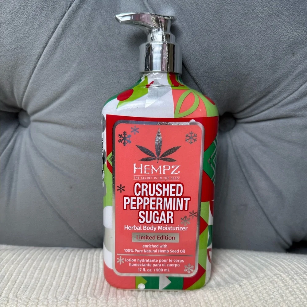 HEMPZ Crushed Peppermint Sugar Herbal‎ Body Moisturizer 17oz